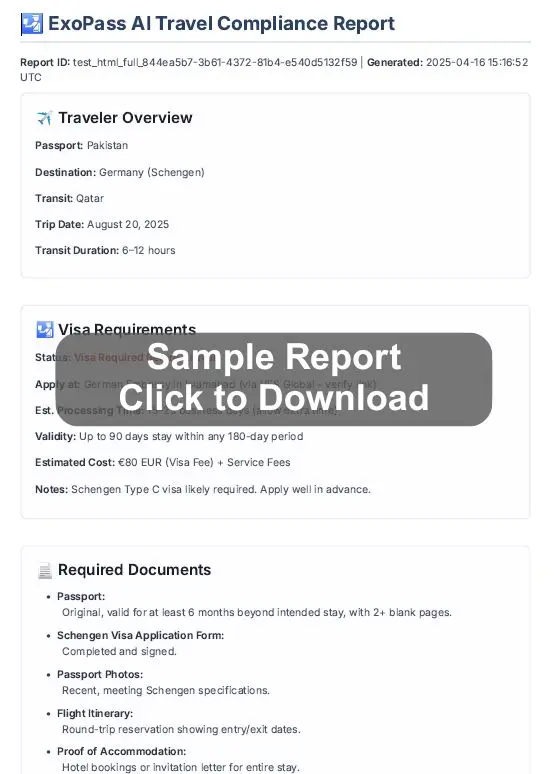 Sample Compliance Report